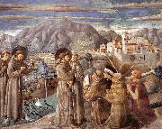 GOZZOLI, Benozzo Scenes from the Life of St Francis (Scene 7, south wall) dfg painting